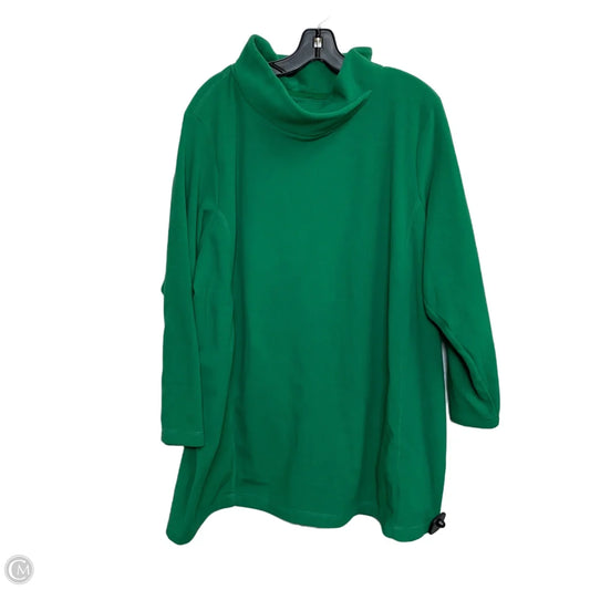 Top Long Sleeve By Lands End In Green, Size: 2x