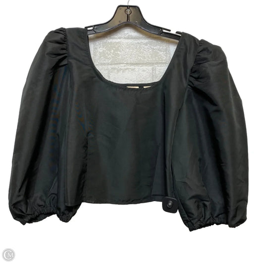 Blouse 3/4 Sleeve By Levis In Black, Size: L