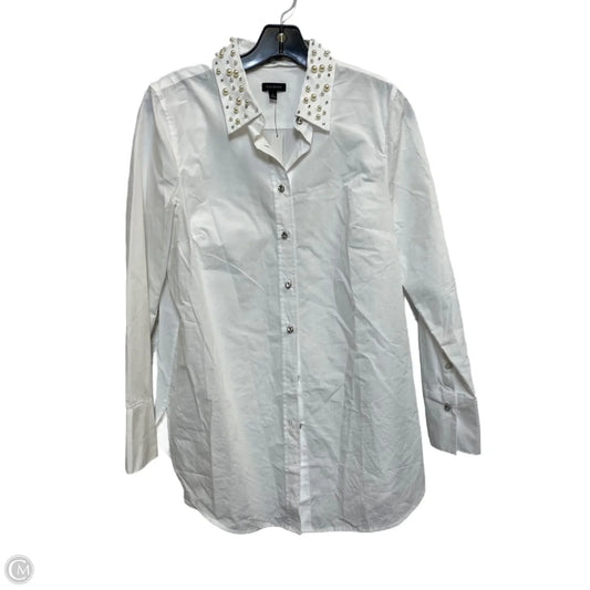 Top Long Sleeve By Talbots In White, Size: S