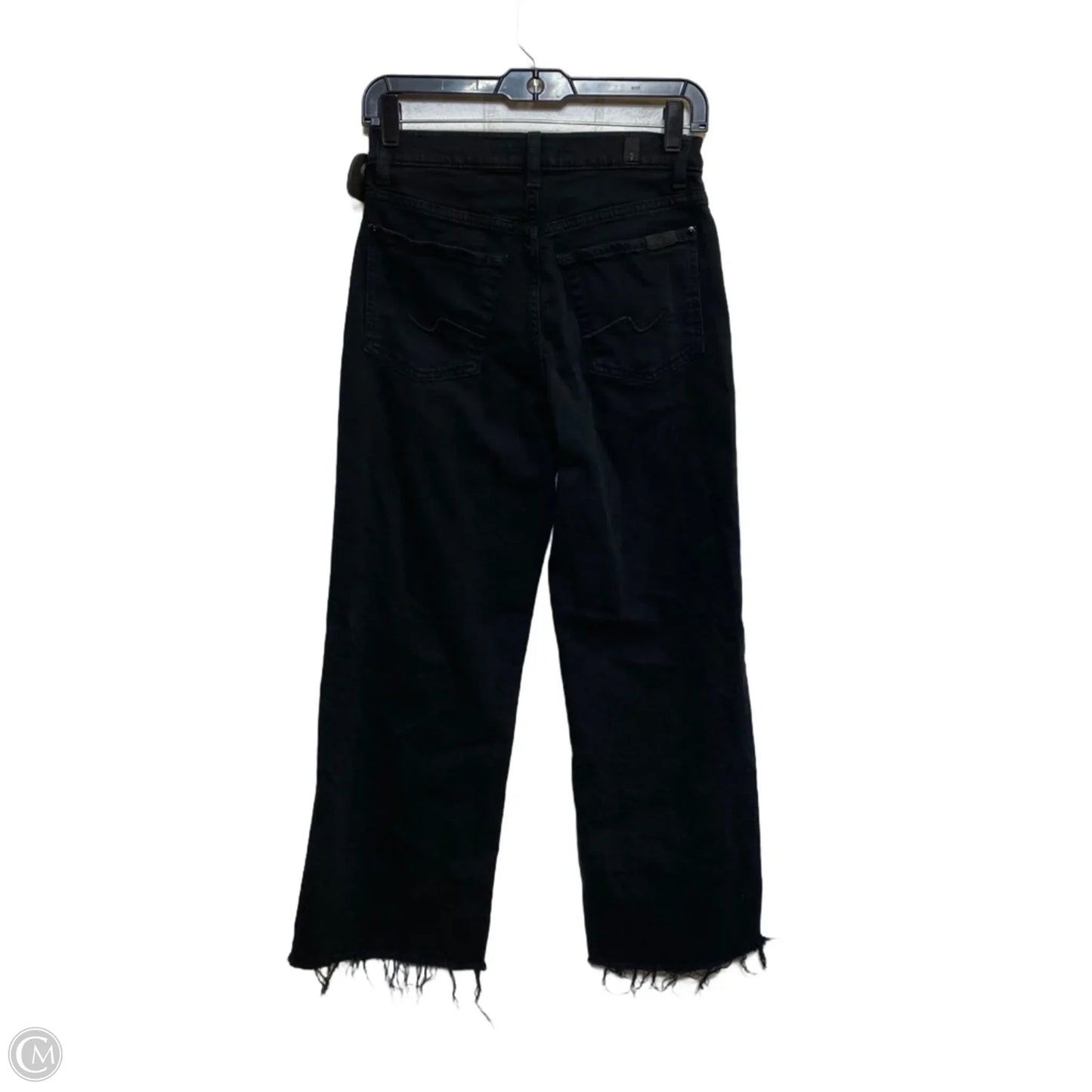 Jeans Designer By 7 For All Mankind In Black Denim, Size: 4