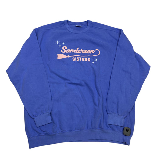 Sweatshirt Crewneck By Comfort Colors In Blue, Size: 3x