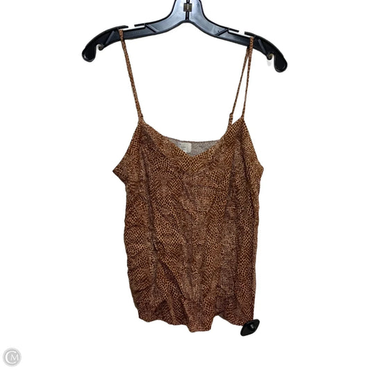Top Sleeveless By A New Day In Brown, Size: S