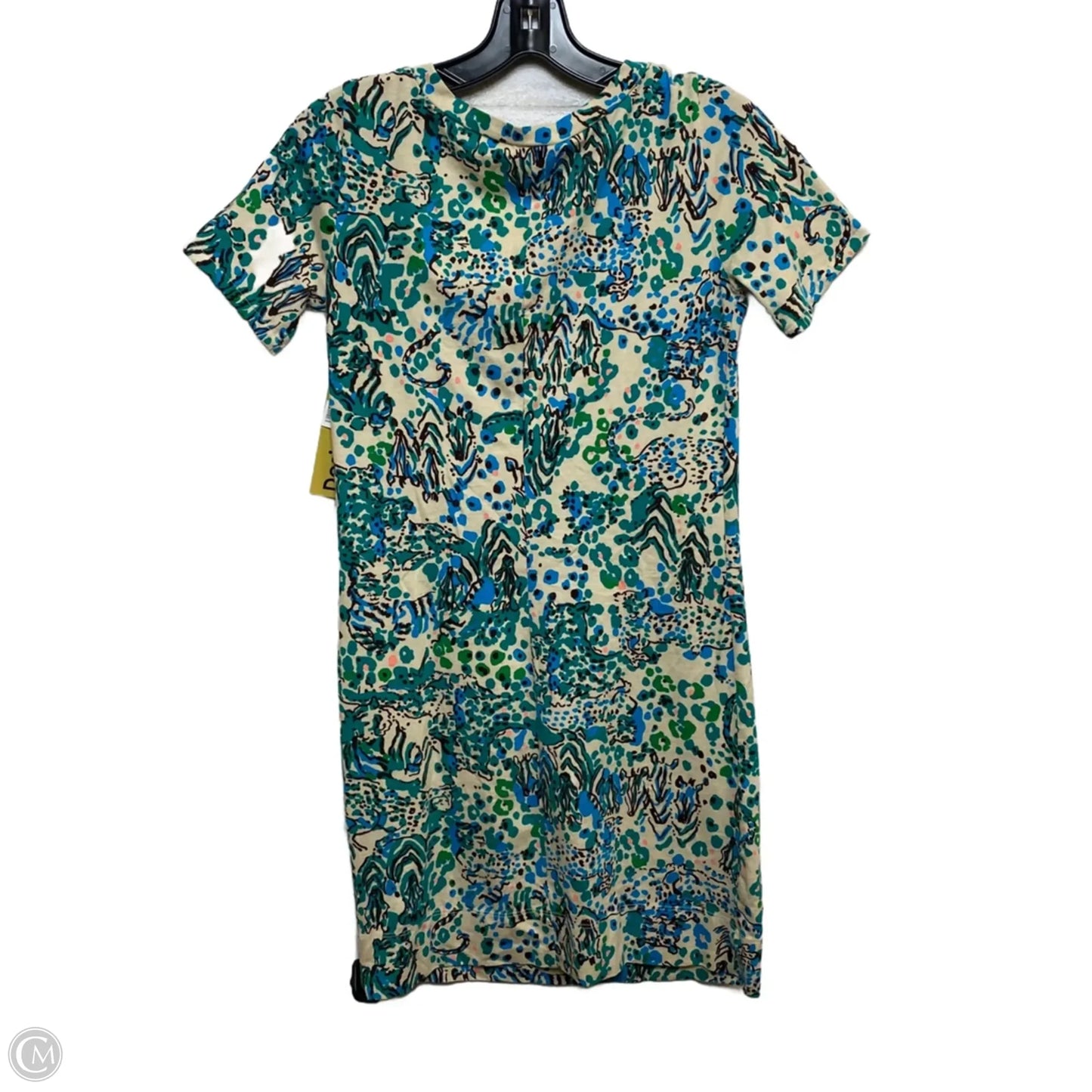 Dress Designer By Lilly Pulitzer In Cream & Green, Size: Xs