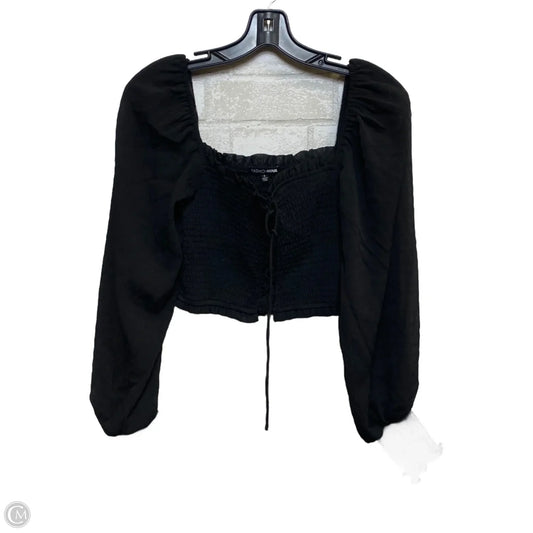 Top Long Sleeve By Fashion Nova In Black, Size: S