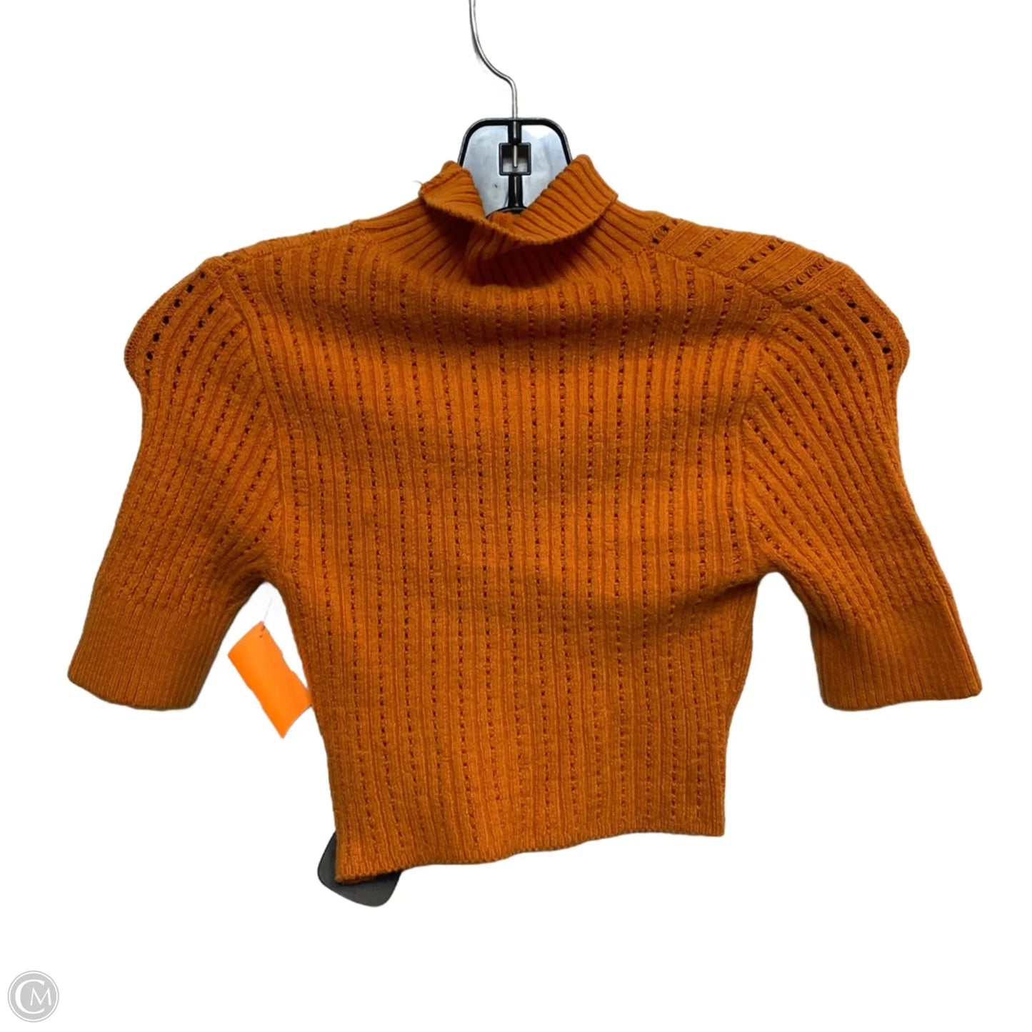 Top Short Sleeve By Free People In Orange, Size: Xs