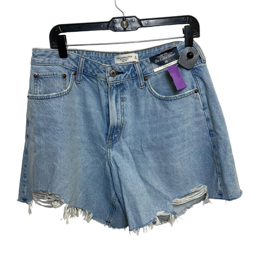 Shorts By Abercrombie And Fitch In Blue Denim, Size: 10