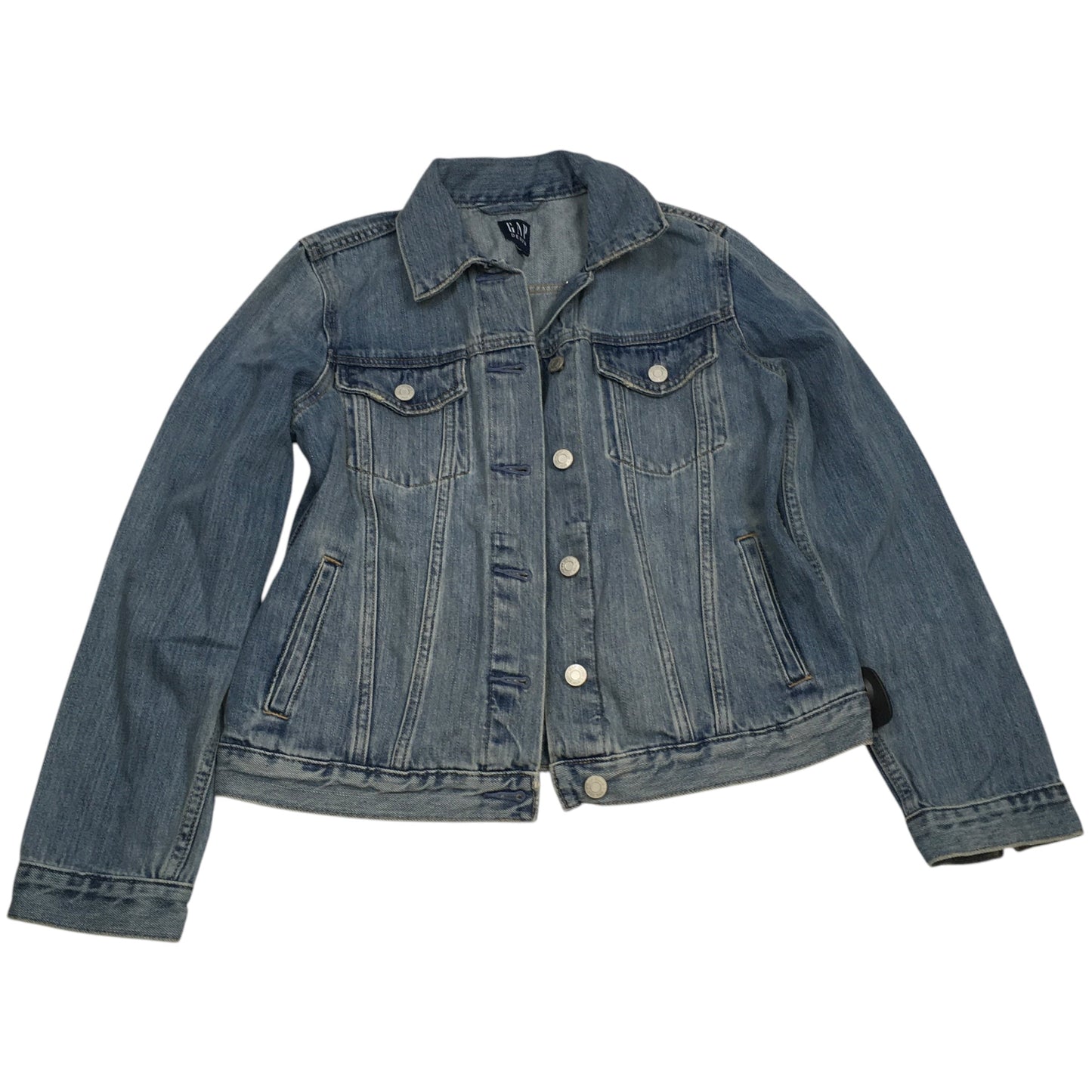 Jacket Denim By Gap In Blue Denim, Size: S