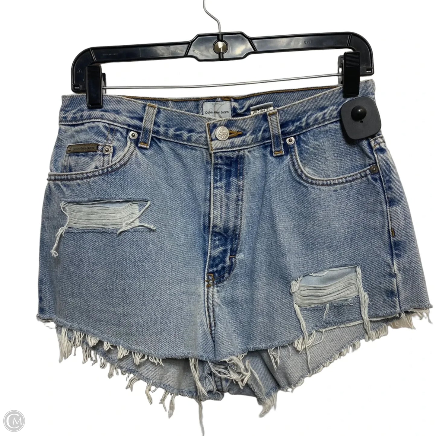 Shorts By Calvin Klein In Blue Denim, Size: 10