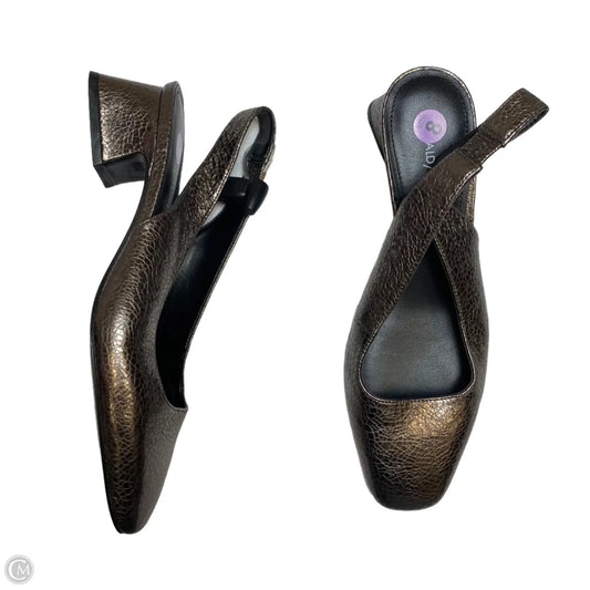 Shoes Heels Block By Donald Pliner In Silver, Size: 8