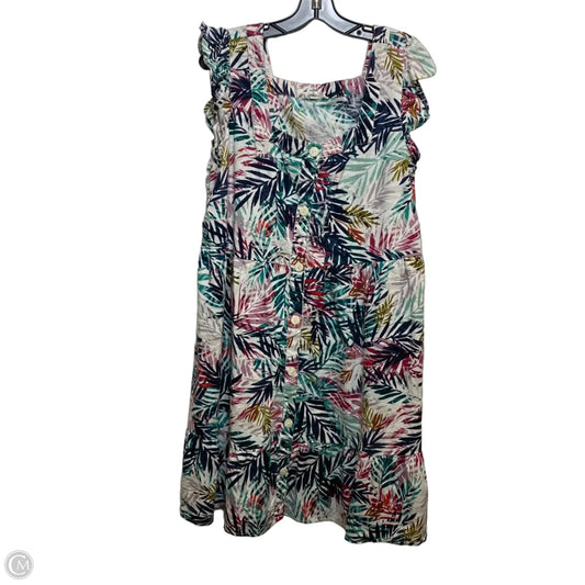 Dress Casual Short By Beachlunchlounge In Blue & Pink, Size: Xl