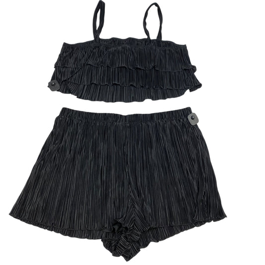 Shorts Set By Shein In Black, Size: 4x