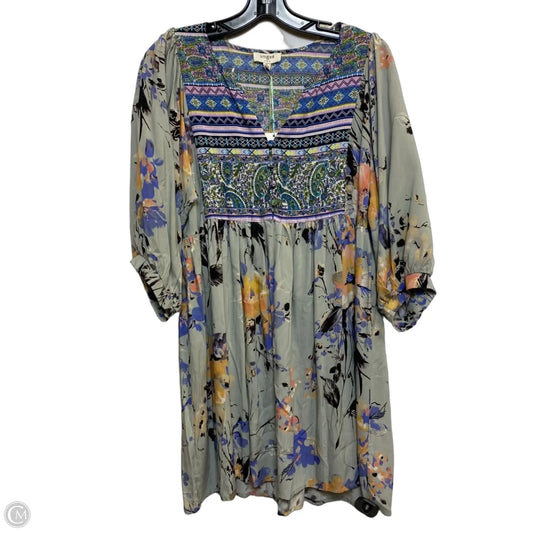 Dress Casual Short By Umgee In Blue & Green, Size: S