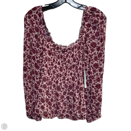 Top Long Sleeve Designer By Vineyard Vines In Red, Size: M