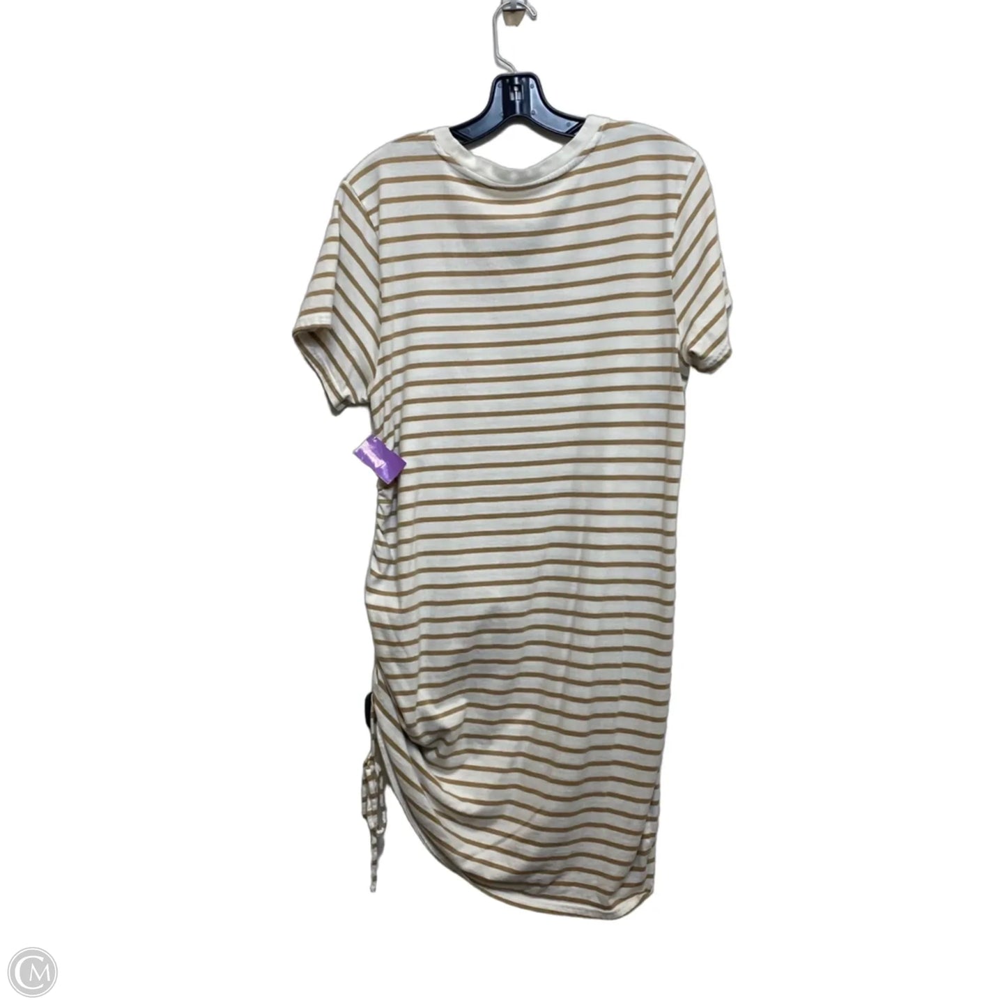 Dress Casual Short By Universal Thread In Brown & Cream, Size: L
