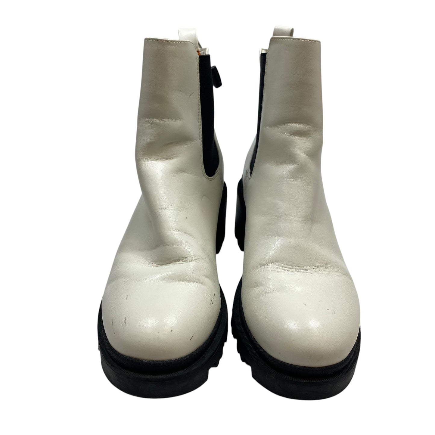 Boots Ankle Heels By French Connection In White, Size: 9