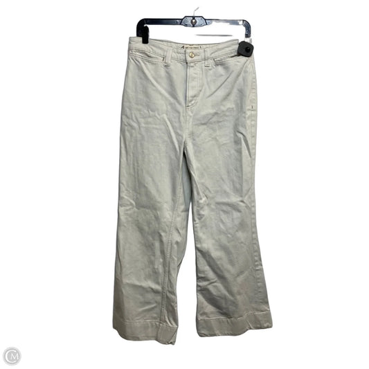 Jeans Wide Leg By We The Free In Cream Denim, Size: 8