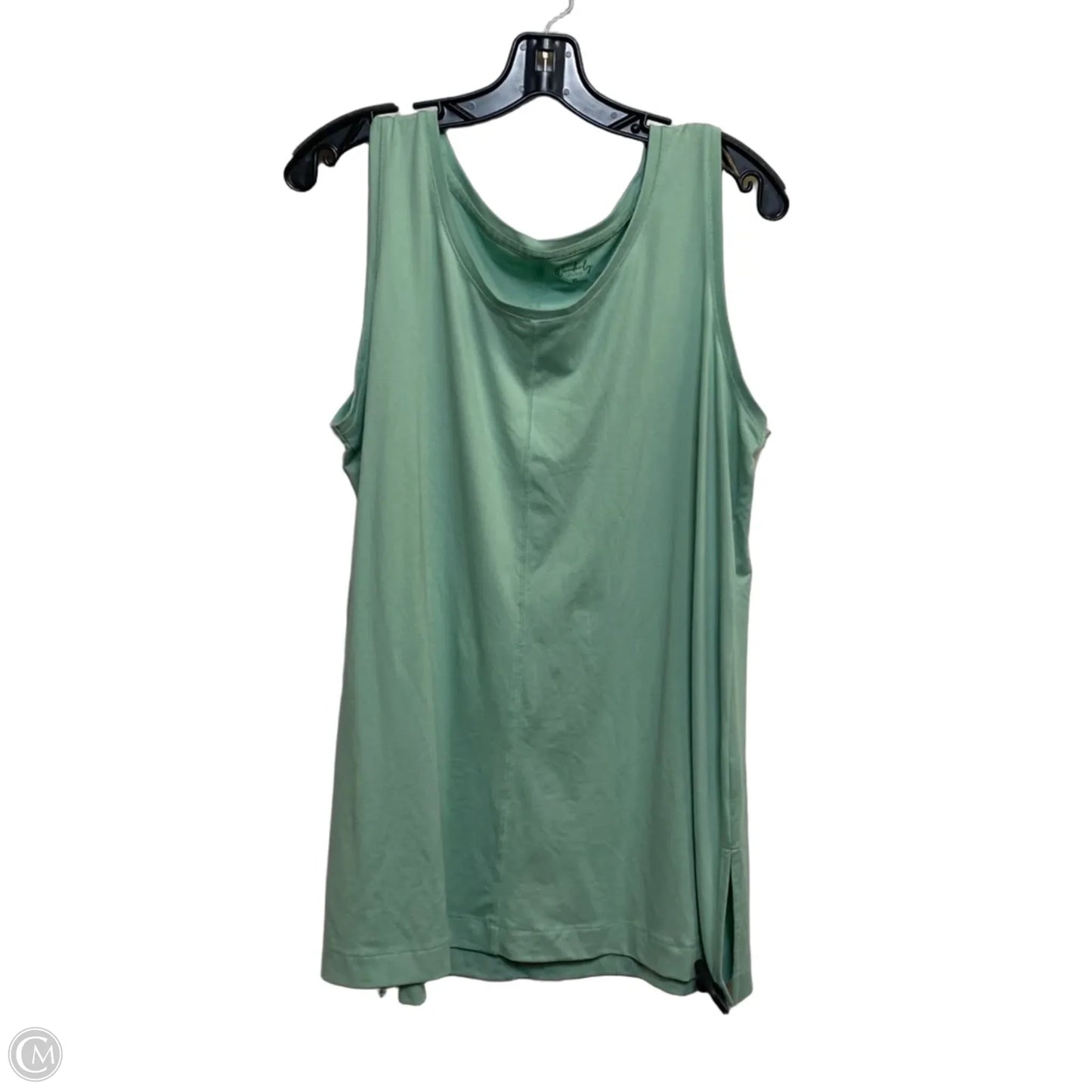 Top Sleeveless By Wonderly In Green, Size: Xl