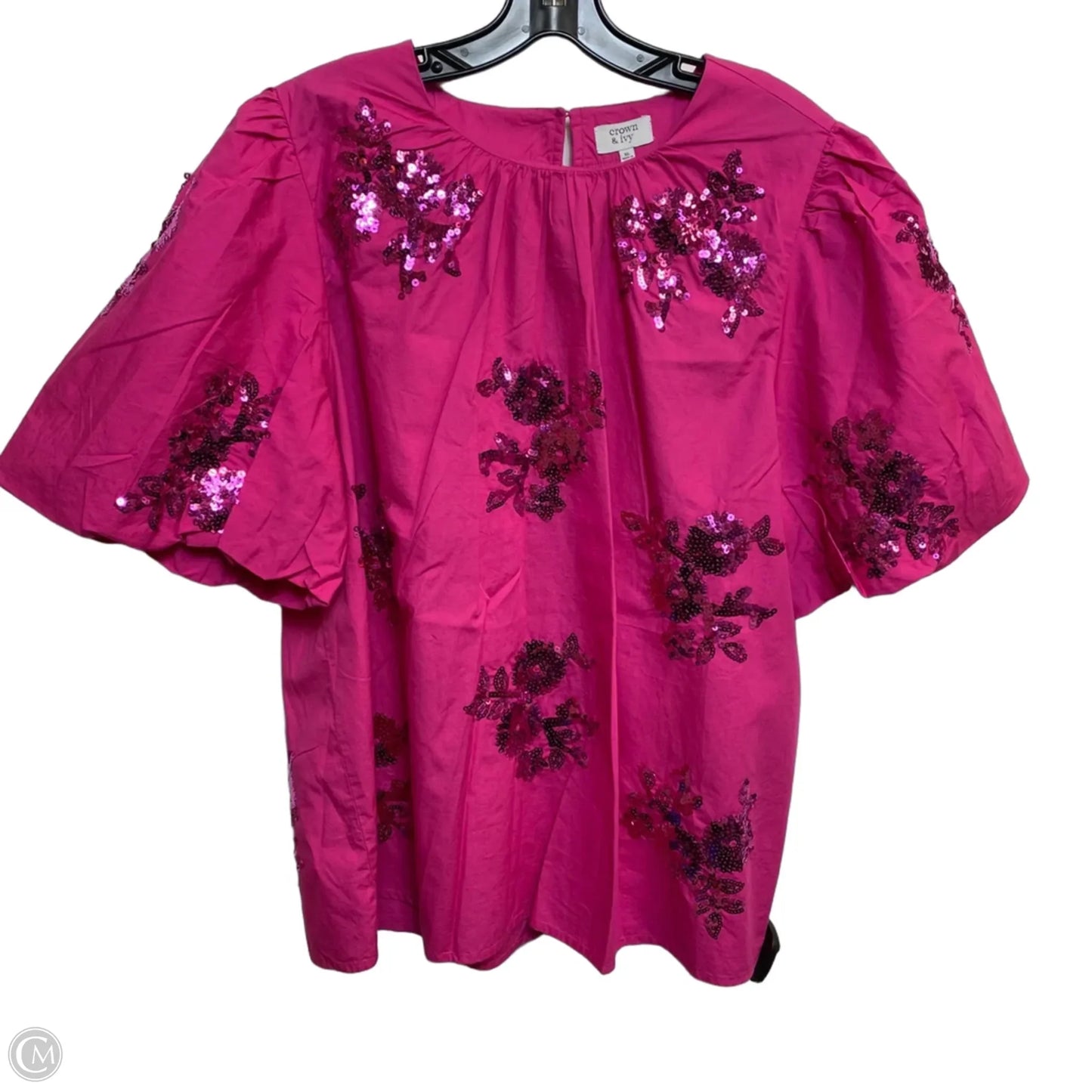 Top Short Sleeve By Crown And Ivy In Pink, Size: Xl