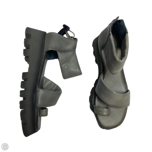 Sandals Heels Platform By Free People In Grey, Size: 5.5