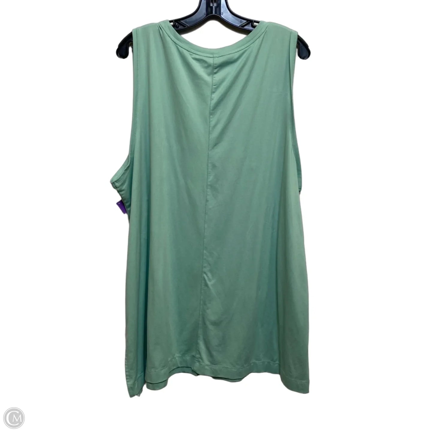 Top Sleeveless Basic By Wonderly In Green, Size: 3x