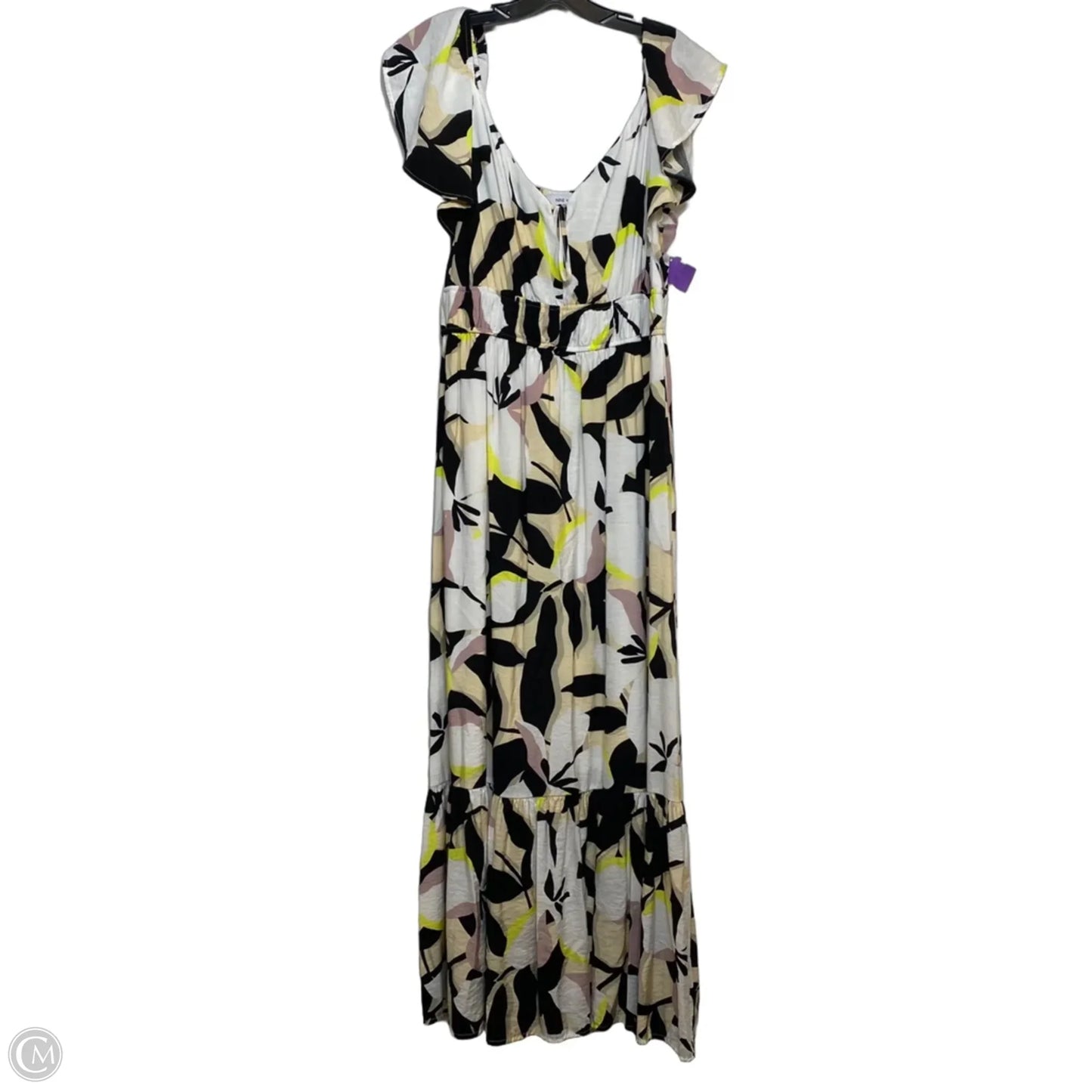 Dress Casual Maxi By Nine West In Black & Brown, Size: L