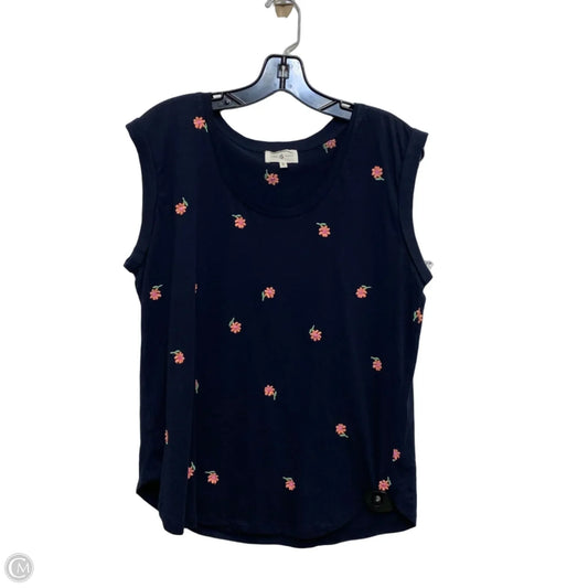 Top Sleeveless By Lou And Grey In Navy, Size: M