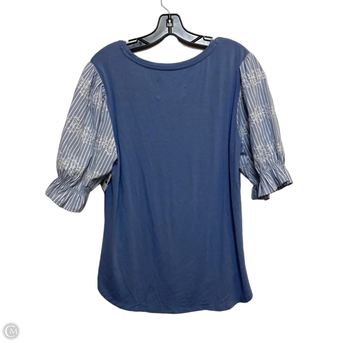 Top Short Sleeve By Cupio In Blue, Size: Xl