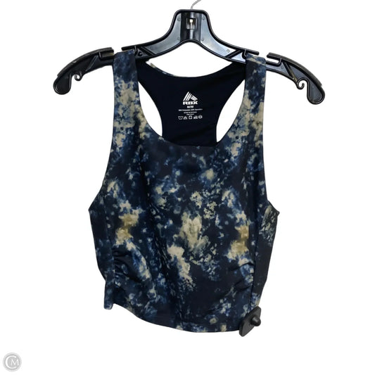 Athletic Bra By Rbx In Black & Blue, Size: M