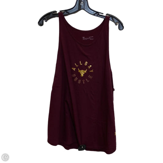 Athletic Tank Top By Under Armour In Red, Size: Xl
