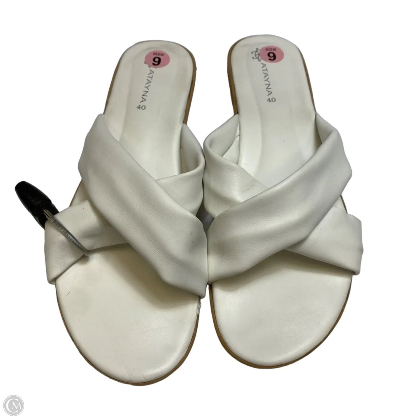 Sandals Flats By Atayna In White, Size: 9