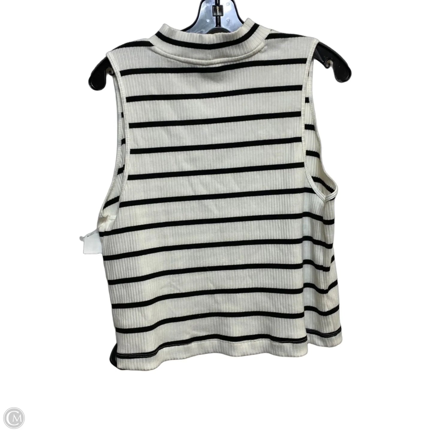 Top Sleeveless By Old Navy In Black & White, Size: 2x