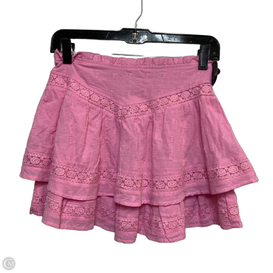 Skirt Mini & Short By Altard State In Pink, Size: S