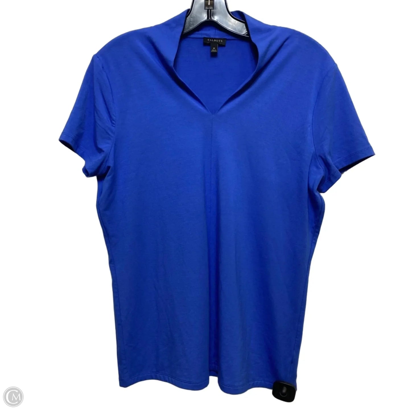 Top Short Sleeve By Talbots In Blue, Size: M
