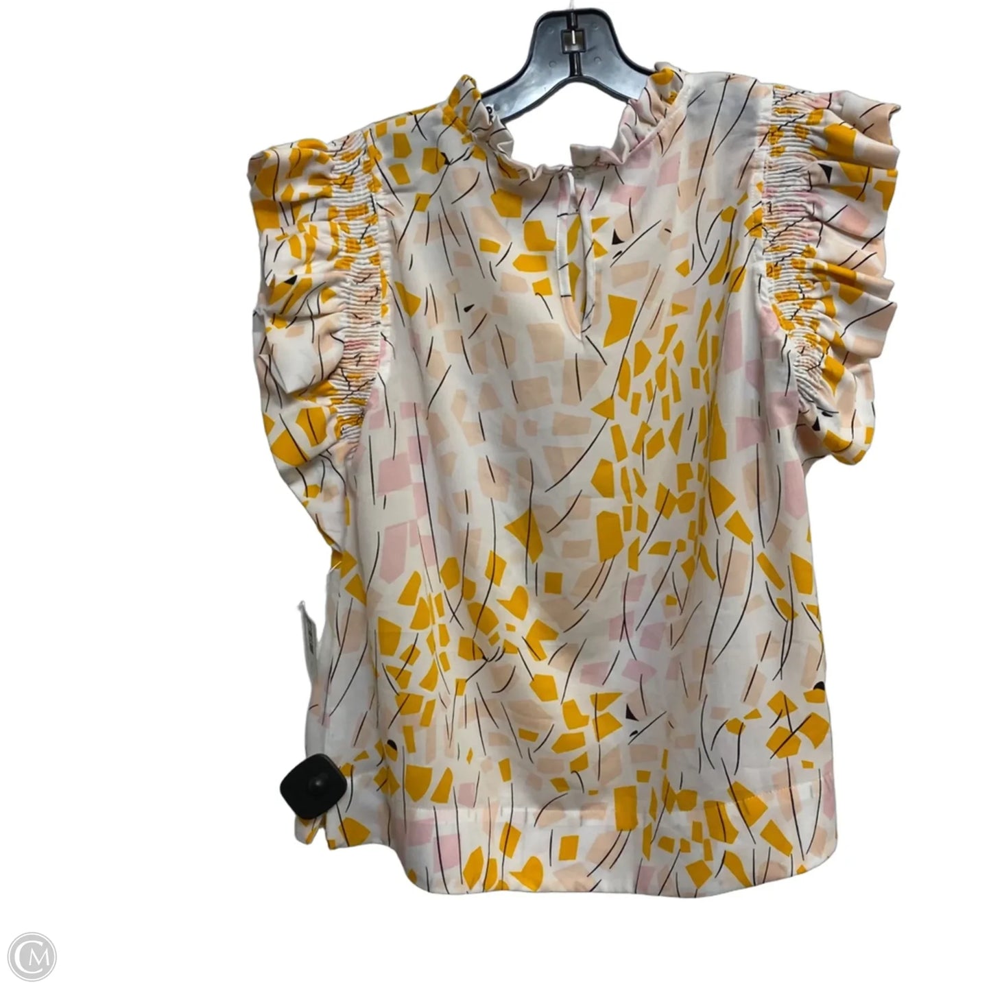 Top Sleeveless By Jodifl In Pink & Yellow, Size: S