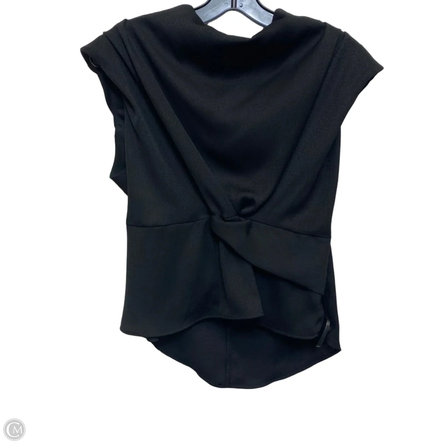 Top Sleeveless By Zara In Black, Size: M