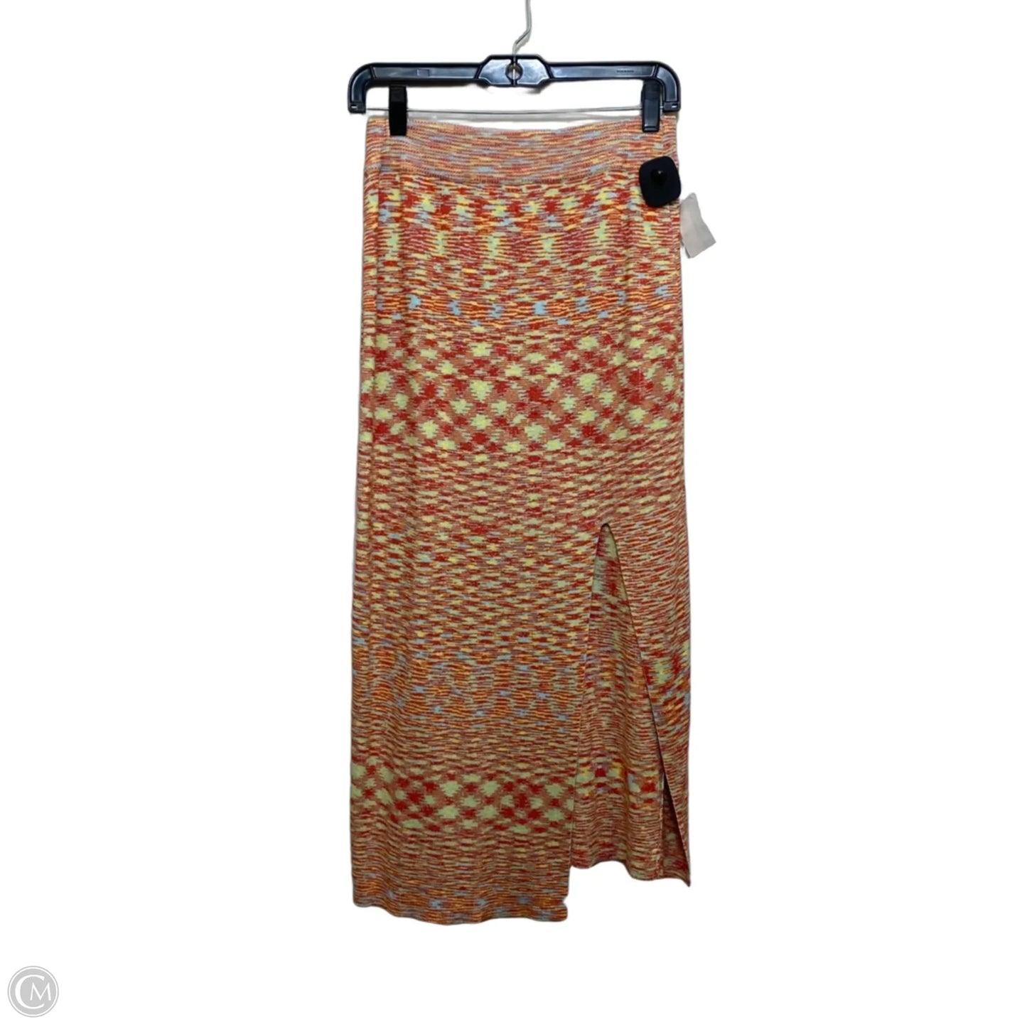 Skirt Midi By Vestique In Orange, Size: M