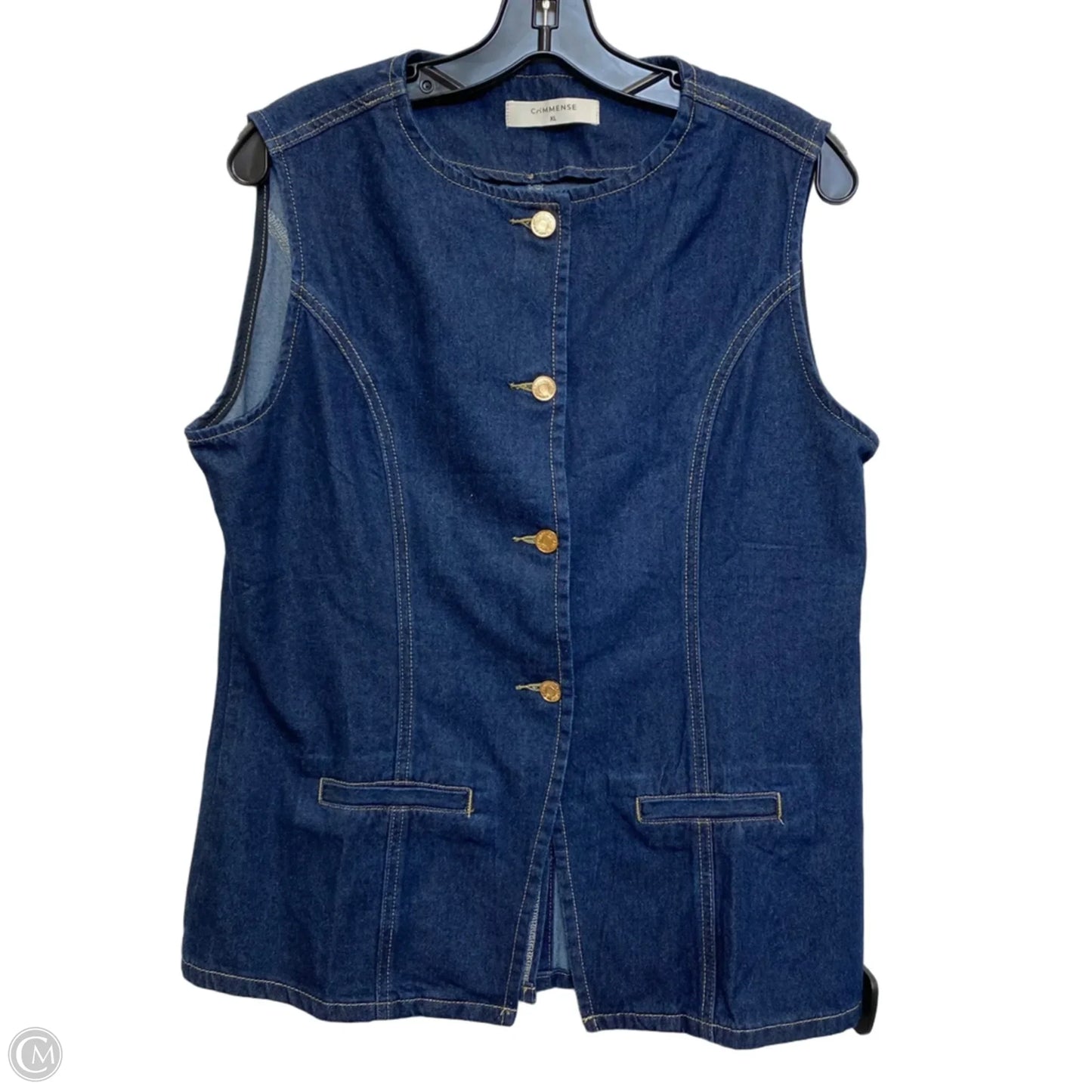 Shorts Set By Commense In Blue Denim, Size: Xl