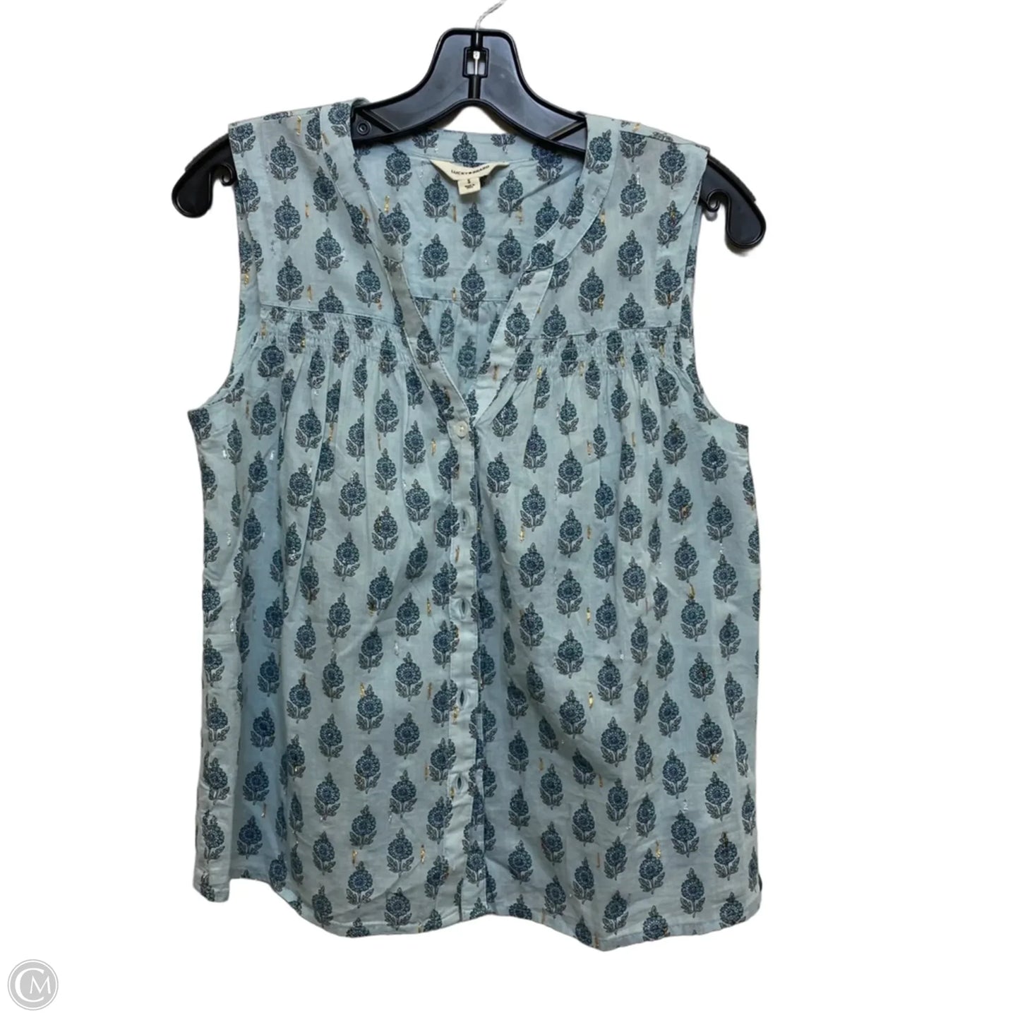 Top Sleeveless By Lucky Brand In Green, Size: S