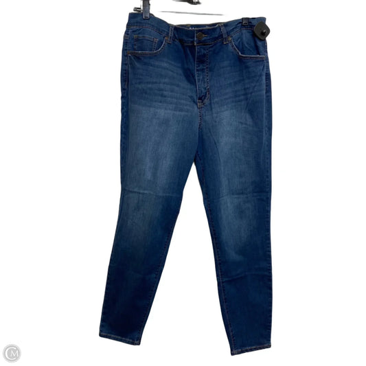 Jeans Skinny By Terra & Sky In Blue Denim, Size: 18