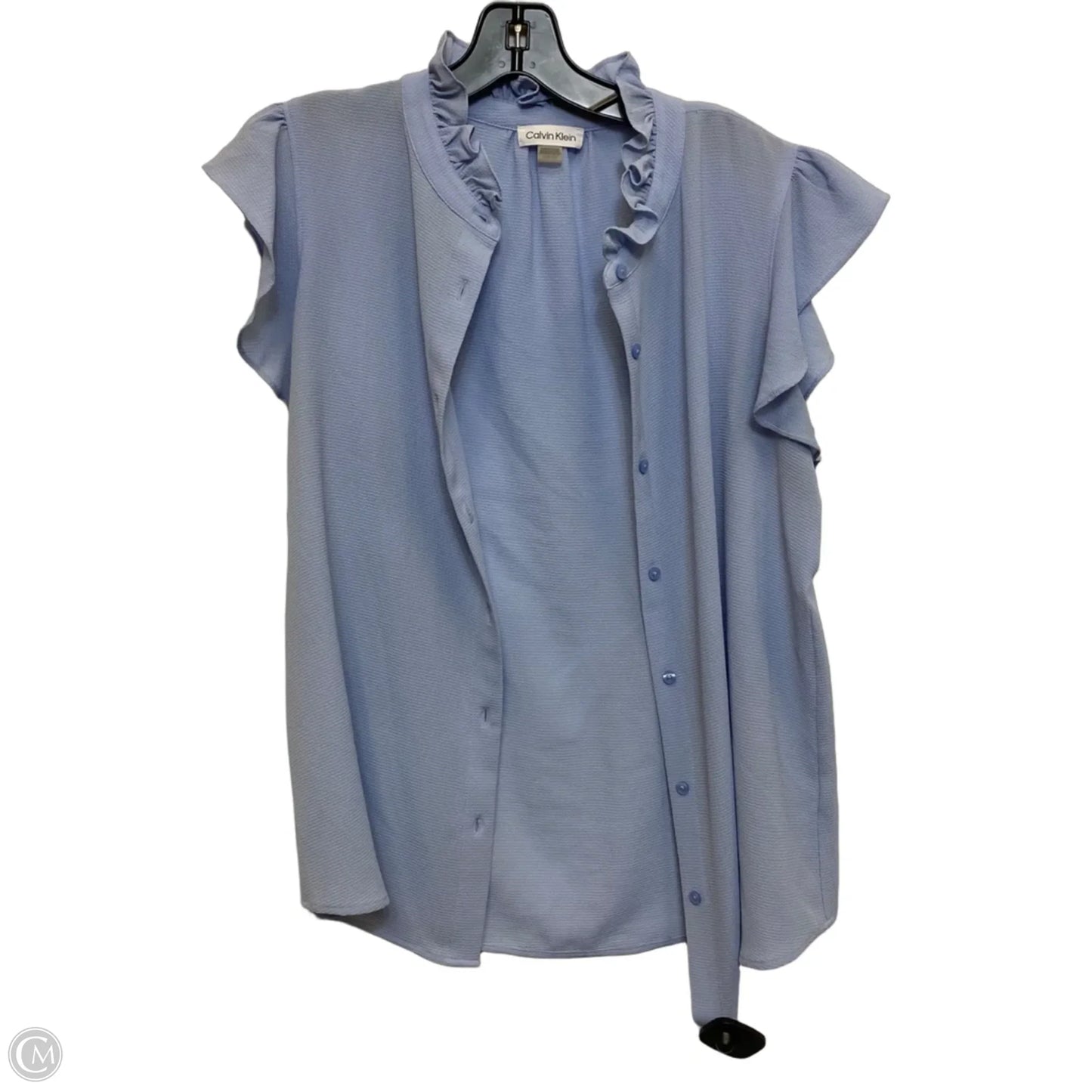 Top Sleeveless By Calvin Klein In Blue, Size: M