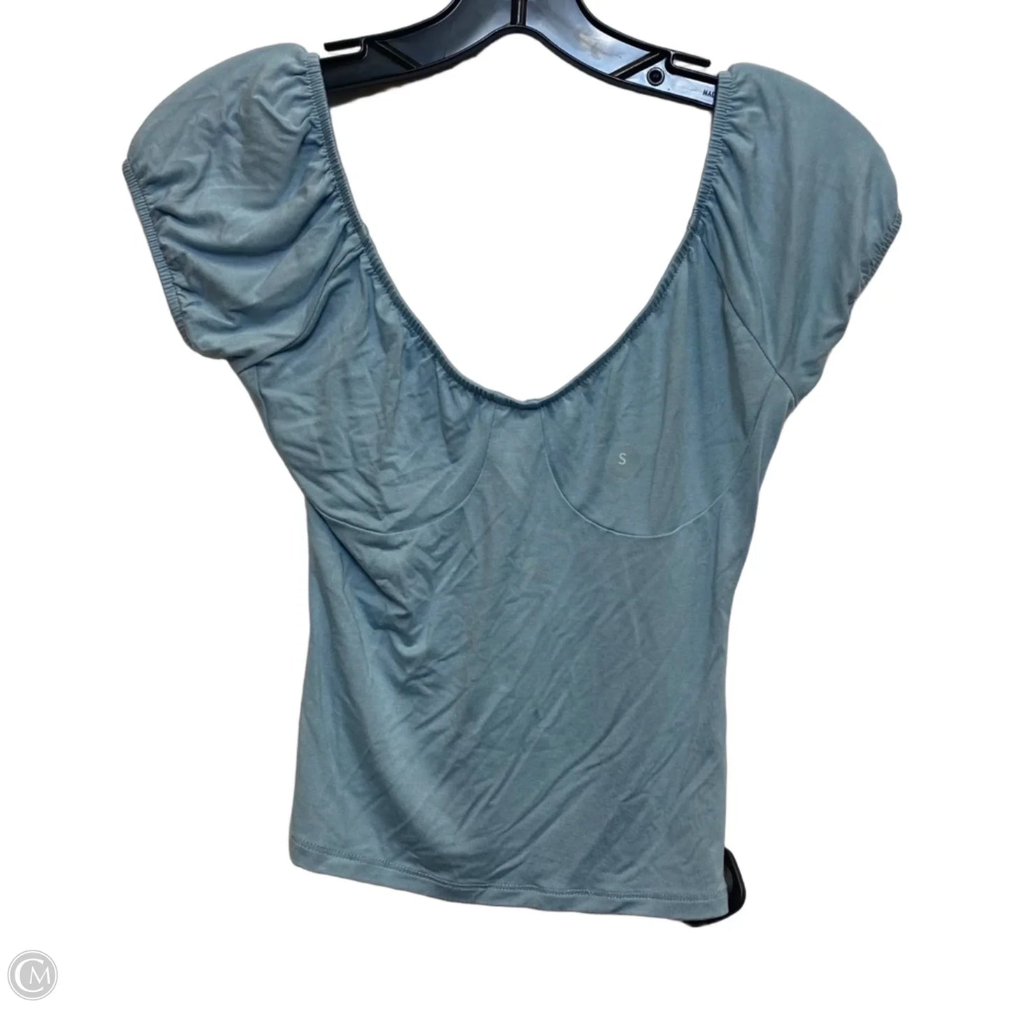 Top Short Sleeve By Beverly and Beck In Blue, Size: S