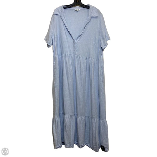 Dress Casual Maxi By Nicole By Nicole Miller In Blue, Size: 2x
