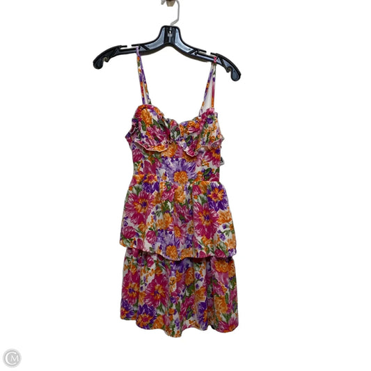 Dress Casual Short By Shein In Pink & Purple, Size: Xs