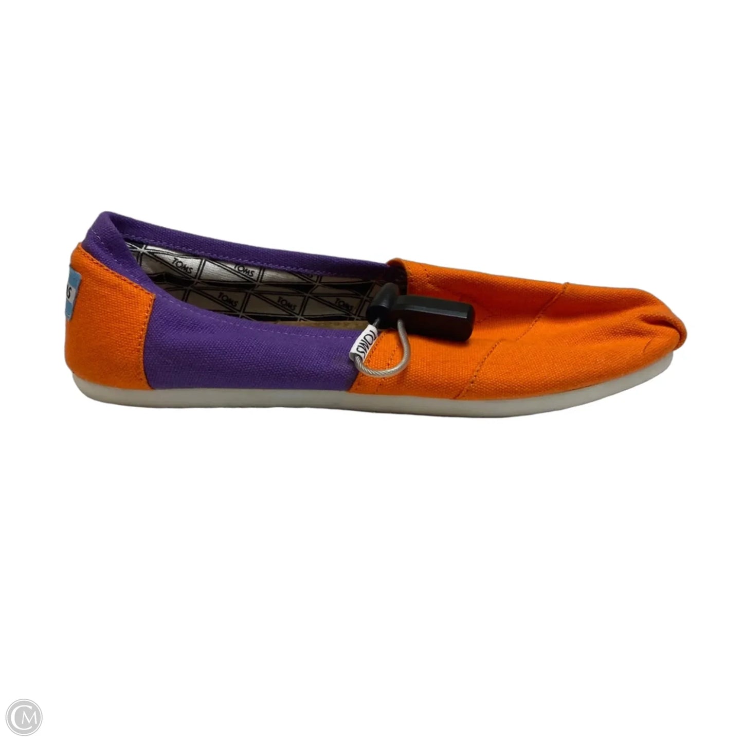 Shoes Flats By Toms In Orange & Purple, Size: 9