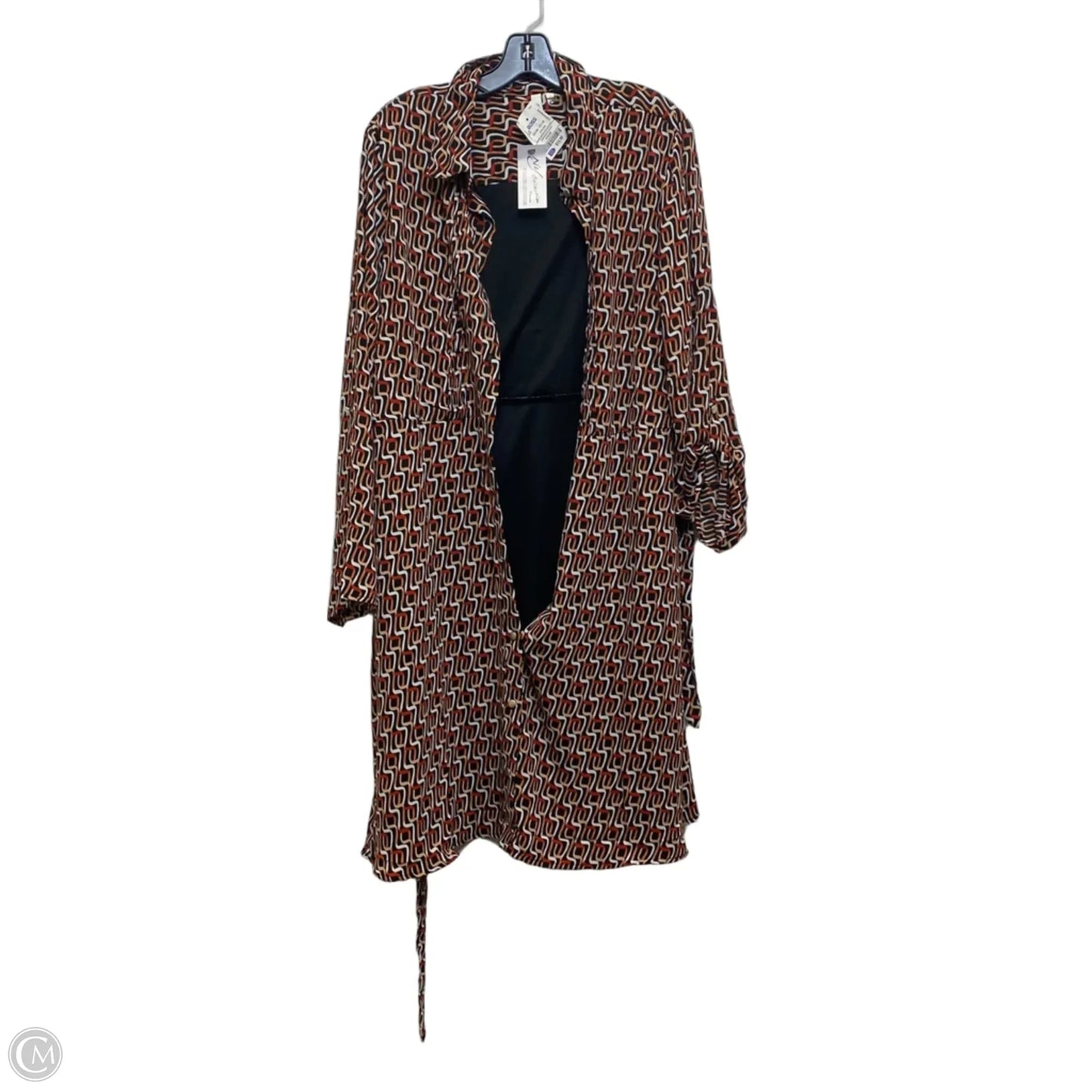 Dress Casual Short By Ny Collection In Black & Brown, Size: 3x