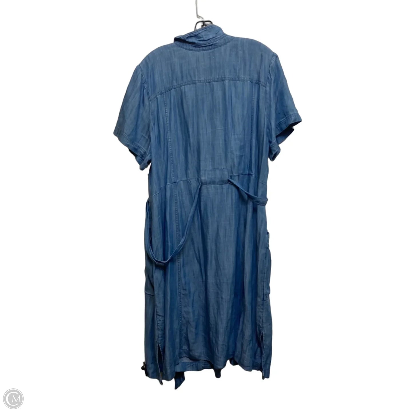 Dress Casual Midi By Lands End In Blue Denim, Size: 2x