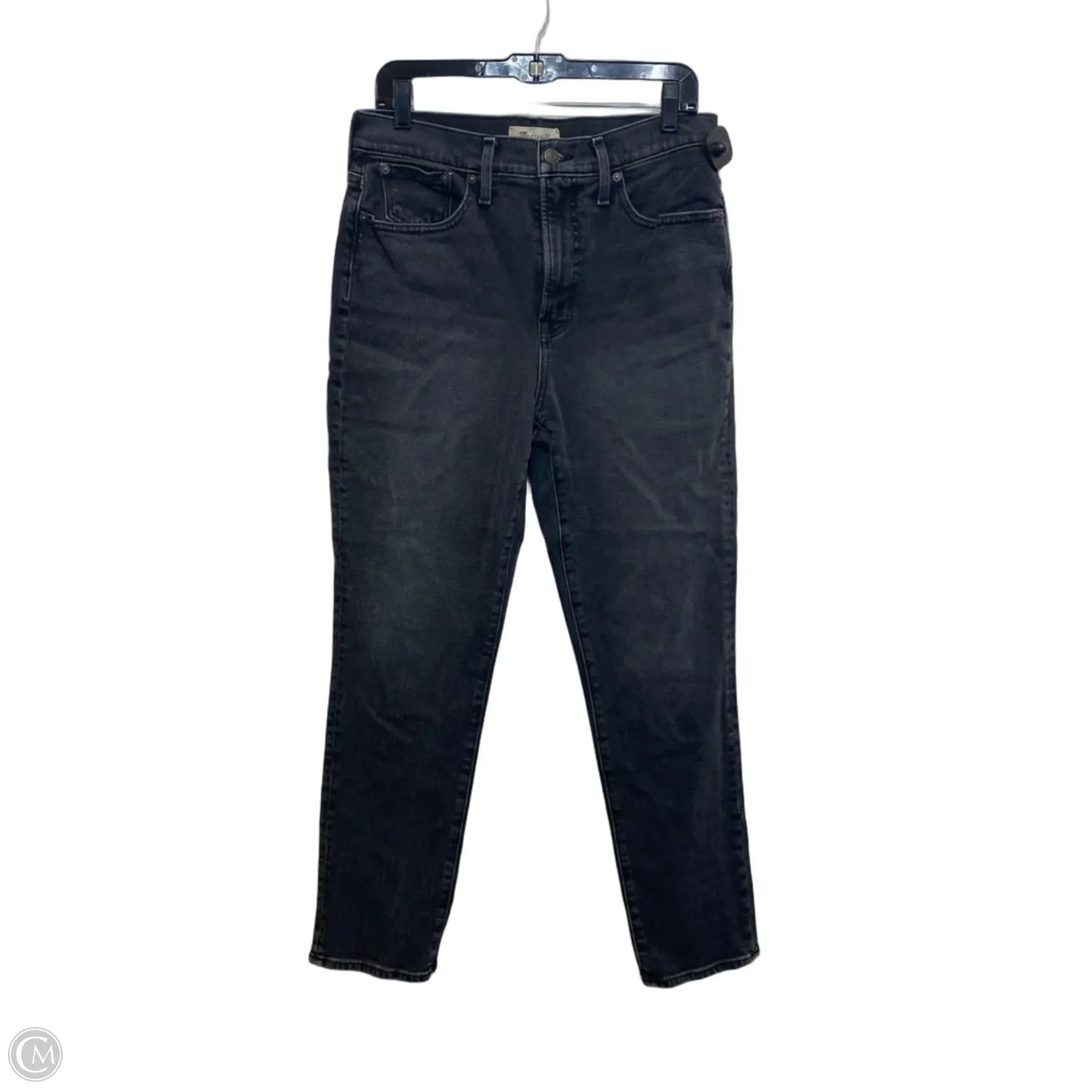 Jeans Straight By Madewell In Black Denim, Size: 8