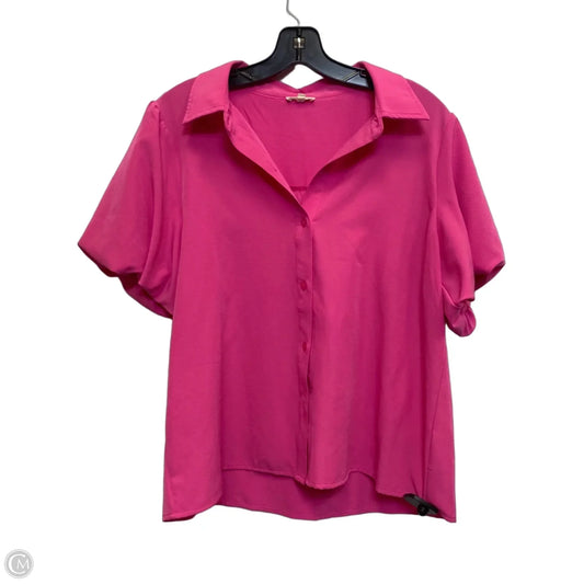 Top Short Sleeve By Jodifl In Pink, Size: M