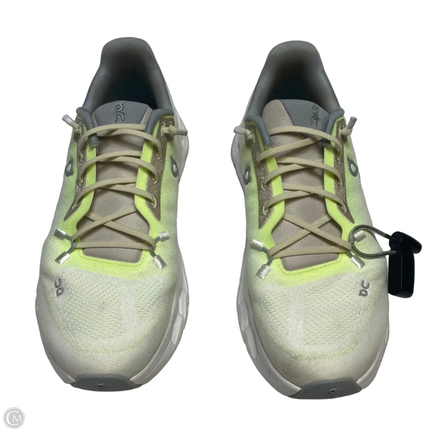 Shoes Athletic By On Cloud In Green & Grey, Size: 7.5