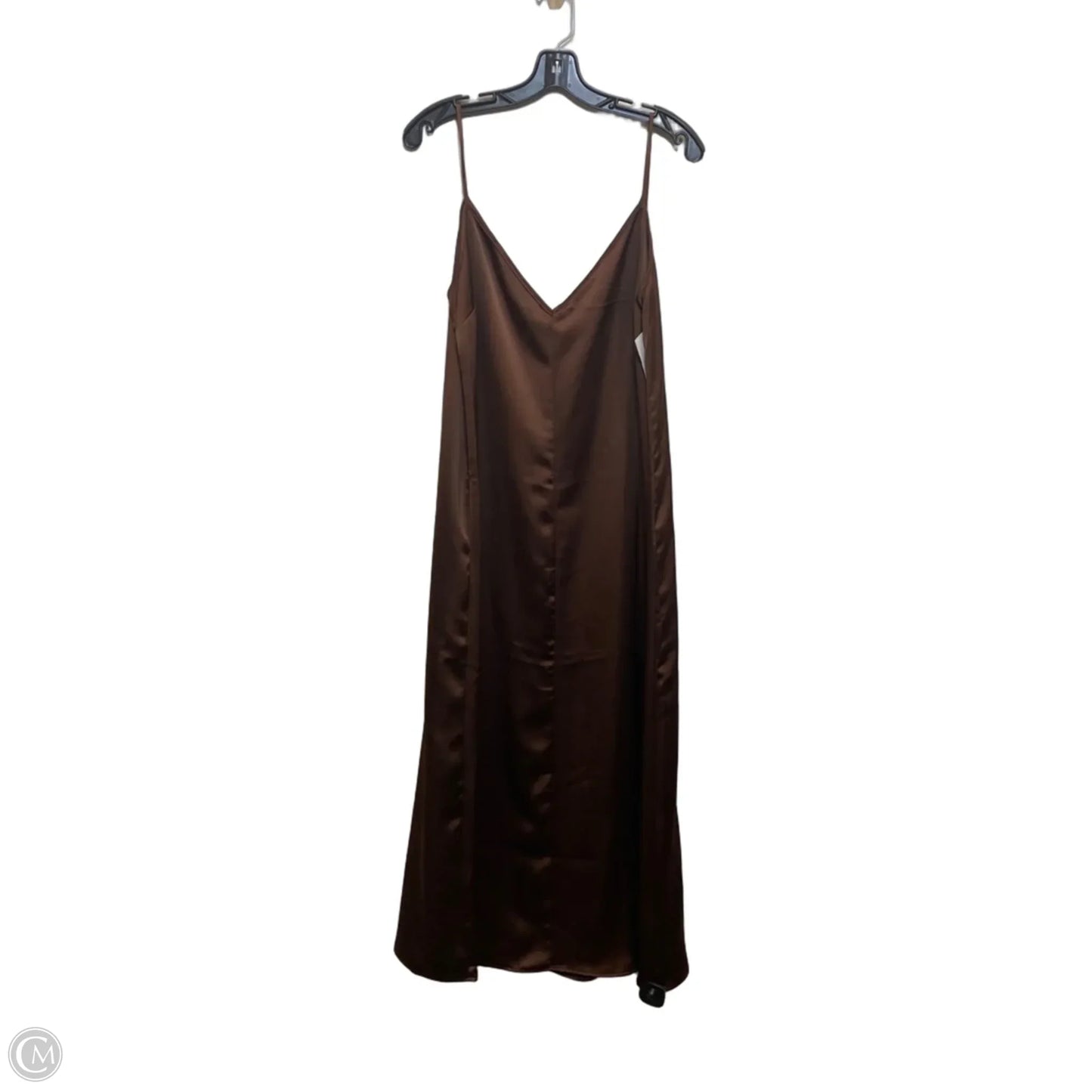 Dress Casual Midi By H&m In Brown, Size: L